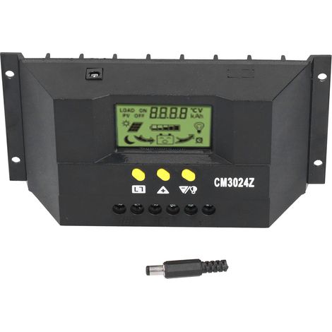 Cm3024z Pwm-solarladeregler, Lcd-anzeigefeld, Intelligenter Regler 12 V/24 V/20 A