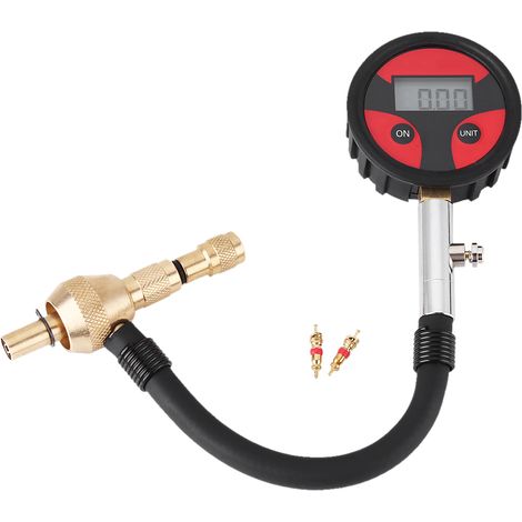 Reifendruckmesser, Reifentester-funktionsknopf, Kopf Aus Zinklegierung, 4 Stück, Lcd-bildschirm Für Autos, Motorräder, Fahrräder
