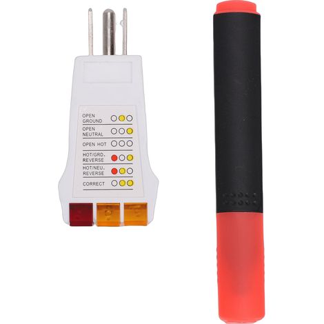 Erdungsprüfset Mit Ausgangsmessgerät, Leitfähigkeitsstift Für Laken, Teppiche, Decken, Armbänder, Kissenbezüge, Us-stecker