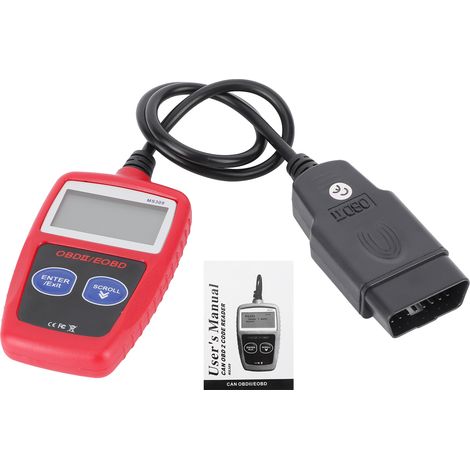 Obd2-kfz-motordiagnosegerät, Fehlerdetektor, Hintergrundbeleuchtetes Lcd-display, Ms309 Kfz-werkzeug
