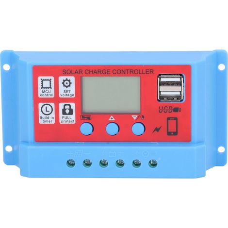 12v/24v Solarladeregler, 3-stufiges Pwm-photovoltaik-ladegerät, 20a Lcd-display