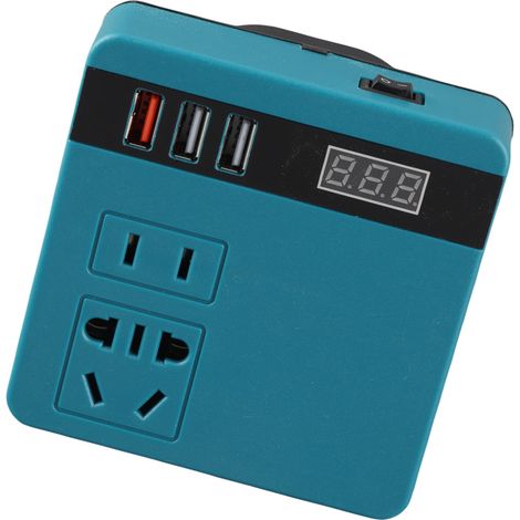 Tragbarer Kfz-wechselrichter Mit Spannungsanzeige, Intelligentes Schnelllade-elektrowerkzeug, Dc/ac-batteriewandler