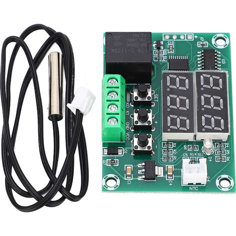 Digitalthermostat Mit Doppelanzeige, Temperaturregelungsmodul, Doppelschalter, 12 V Dc