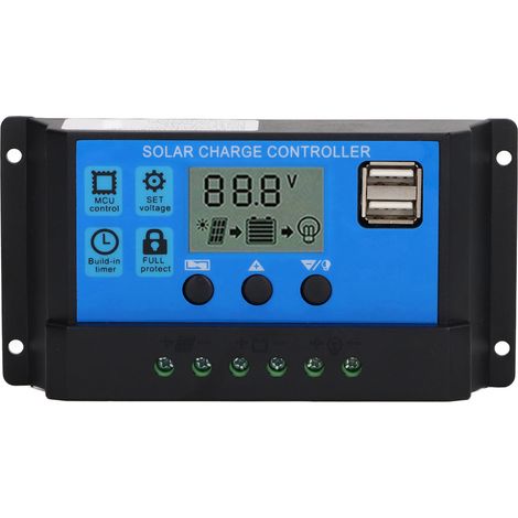 12v/24v-solarpanel-laderegler, Pwm-photovoltaikregler, Lcd-display, 100a-mppt-ladegerät