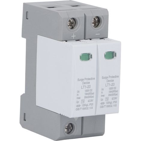 10 Ka Bis 20 Ka 2p 36 Mm Photovoltaik-überspannungsschutz, Schienenmontage, Überspannungsschutz, 1000 V Pv-überspannungsschutz