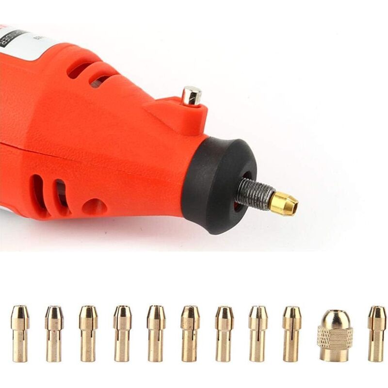 Satz Mit 11 Präzisions-messingfuttern 0,5–3,2 Mm Für Dremel-bohrmaschinen – Elektrische Drehfutter