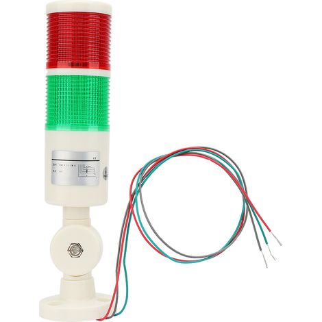Industriesignal, Robustes 2-farben-maschinenlichtsignal, Hochwertiger Roter Und Grüner Klappbarer Sockel Für Mechanische Geräte Und Werkzeuge