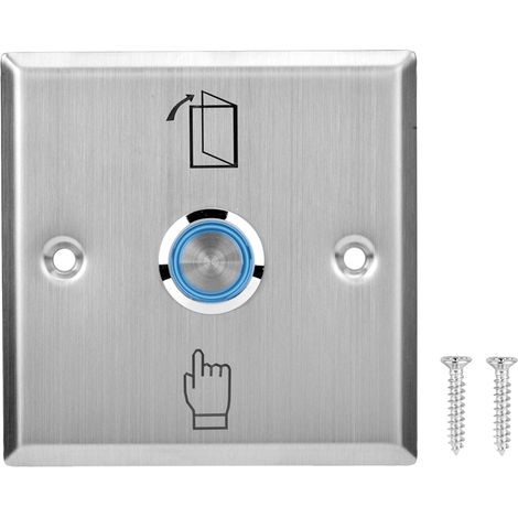 Türöffnerknopf, Benutzerfreundliches Design, Edelstahlgehäuse, Sicher Und Langlebig Für Zutrittskontrollsysteme