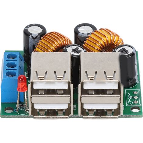 4-port-usb-stromwandlerplatine, Dc 12v 24v 40v Auf 5v 5a Abwärtswandlermodul