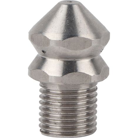 G1/4-zoll-rohrreinigungsdüse, Edelstahl-außengewinde, Abflussreinigungsdüse, 4 Löcher