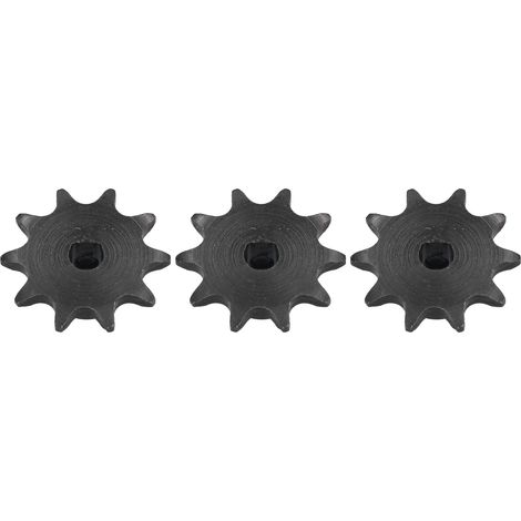 3-teiliges Ritzel Aus Stahl, 8 Mm Teilung, 6 Mm Bohrungsdurchmesser, 10 Zähne, Satz 5307-1006-0010