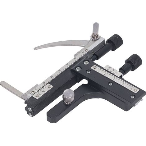 Mikroskop-messschieber, Bewegliches Auf-/ab- Und Links-/rechts-lineal Aus Aluminiumlegierung, Mechanischer Tisch
