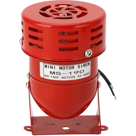 Industrielle Motoralarmglocke, Rote Farbe, Mini-stahlhorn, Laute Sirene Für Autos, 220 V Wechselstrom