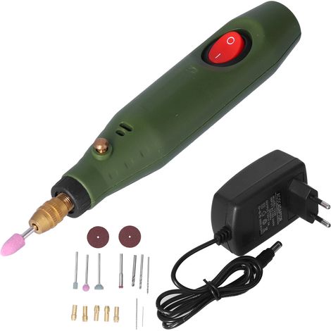 18-teiliges Akku-mini-werkzeugset Mit Rotationsfunktion, 3,7 V, 5 Geschwindigkeitsstufen, Inklusive Usb-c-ladegerät. Ideal Zum Gravieren, Schleifen, Polieren, Bohren, Entgraten Und Für Kleinere Bastel