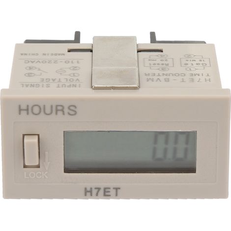 Digitaler Stromzähler Ac 110-220v H7et Bvm Mit 6-stelliger Lcd-anzeige (0,0 Stunden)