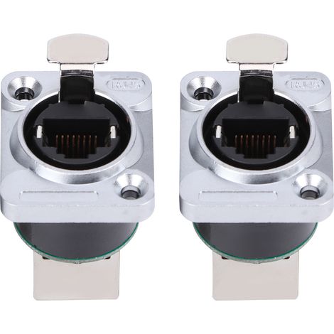 Rechtwinkliger Rj45-stecker, 2 Stück, Flammhemmendes Isoliermaterial, Ytrj45-luftfahrtstecker