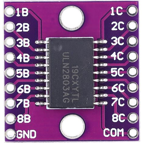 Uln2803a Darlington-transistormatrixmodul, 2 Stück, Violettes Industriezubehör, 50 V