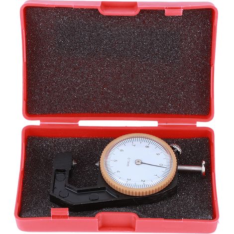 Schwarzes Dickenmessgerät, Tragbar, Präzise Messung, Für Schmuck, Lederbearbeitung, Konischer Messkopf 0 Bis 10 Mm