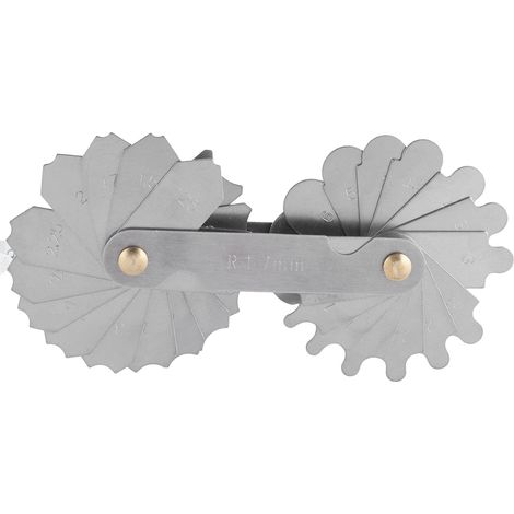 Radiuslehre Aus Legiertem Stahl, Konkav-konvexer Bogen, Hochpräzises Industrielles Messwerkzeug R 17 Mm