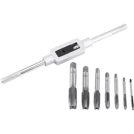 Verstellbarer Gewindebohrer-schlüsselsatz, Gewindebohrer-set, Aluminiumplatte, Stahl, Kunststoff, Holz Für Manuelle Gewindeschneidvorgänge