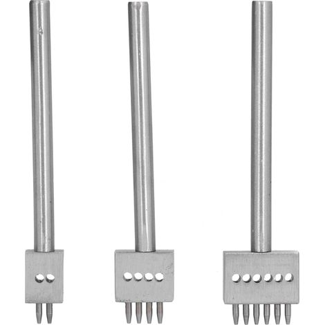Lochzange Für Leder, Robuste Silberzähne, Schnell Und Einfach, 6 Mm 3-teiliges Bastelset
