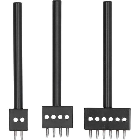 Lochzange Für Leder, Schwarze Zähne, Robust, Schnell Und Einfach, 6 Mm Bastelset, 3-teilig