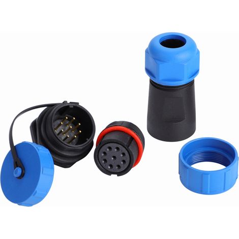 Ip68 Wasserdichter Kunststoff-luftfahrtstecker Sp21 7-polig (9-polig)