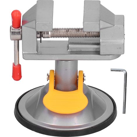 Mini-saugnapfschraubstock Aus Stahl, 45 Mm, 360° Drehbar, Für Glas- Und Metallbearbeitung Im Büro