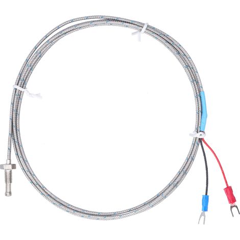 Wrnt-02 Thermoelementsensor, M8-gewindeschraube, Rotes Und Schwarzes Kabel, Temperaturfühler Typ K