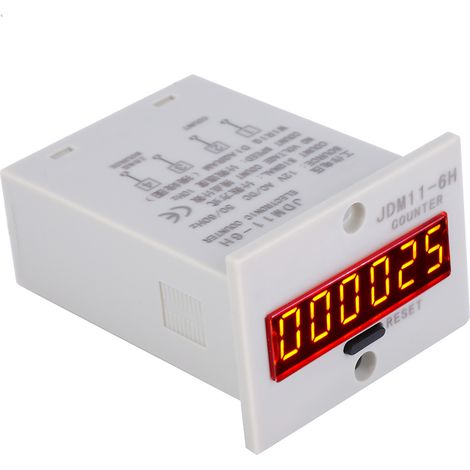 Spannungsfreies Messgerät Jdm11-6h, 6-stellig, Elektronische Led-digitalanzeige, Ac/dc12v-relais