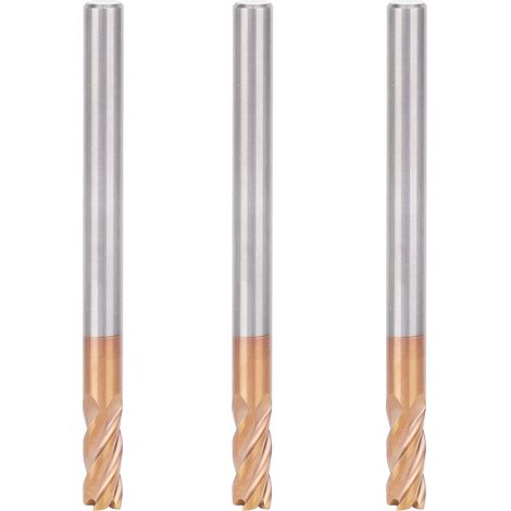 3-teiliger 4-schneidiger Cnc-fräser Aus Wolframstahl, Industriewerkzeugbedarf X 50 4t