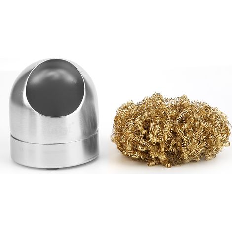 Lötkolbenspitzenreiniger, Drahtkugel, Lötkolben-reinigungsständer, Silberfußständer