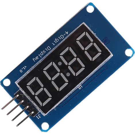 Digitale Led-anzeige, Anzeigemodul, Einstellbare Helligkeit, 7 Segmente, 4-stellig, Für 4 Befestigungslöcher, 30 A/80 A