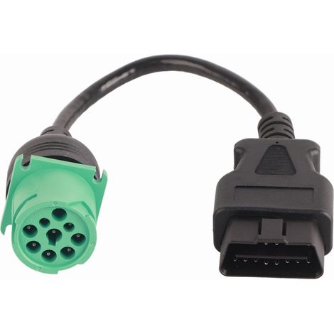 Lkw-diagnosekabeladapter, Obd2-schnittstellenscanner, Universeller Runder Deutscher Stecker Für Cummins-dieselmotoren