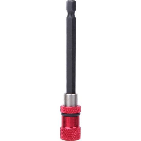 Roter Schraubendreher-bithalter Aus Edelstahl, 1/4-zoll-schnellverschluss-verlängerungsstange Mit Magnetverschluss, 100 Mm