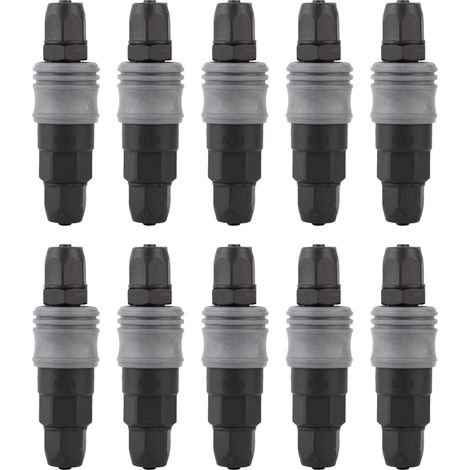 10 Stück Schnellverbinder Aus Stahl-kunststoff Typ C Sppp Selbstverriegelndes Mechanisches Zubehör Für Pu-schlauch 8/10 12mm (8mm (20) )