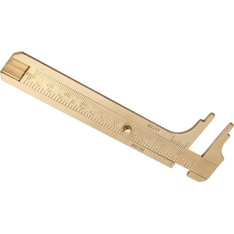 Messschieber Aus Messing, Messwerkzeug, Doppelskala Mm/zoll (100 Mm), 1 Stück