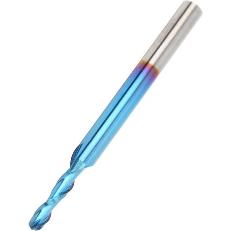 Spiralkugelfräser, 2 Schneiden, Bläuliche Bohrung, Cnc-fräse, Hardware-zubehör