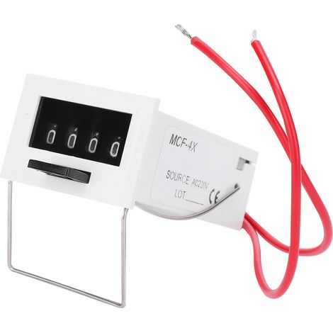 Mcf-4 Elektromagnetischer Impulszähler, Zählbereich 0-9999, Industrieanschluss Ac220v