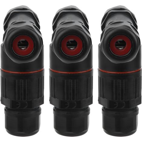 Wasserdichter Ip68-stecker, 3-adriges T-förmiges Elektrokabel, Zubehör Für Den Industriellen Außenbereich, 3 Stück