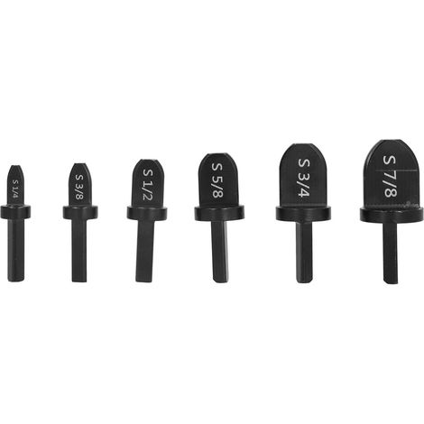 Bördelrohr-verlängerungsset, Hammer, Stahlbohrer, Klimaanlagenrohr, 6-teilig