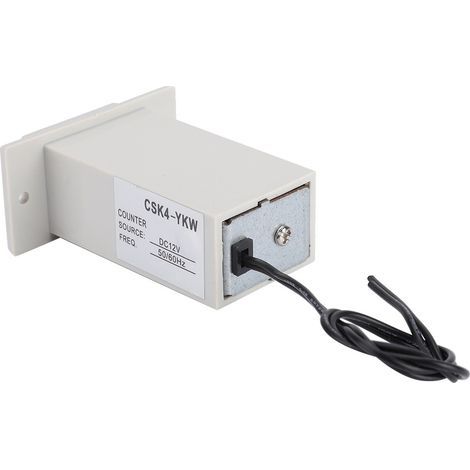Mechanischer Elektromagnetischer Impulszähler, 4-stelliger Industriezähler 0-9999, 12 V Dc, Csk4-ykw