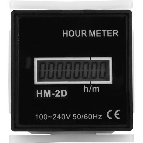 Lcd-anzeigetimer, 8-stelliger Digitaler Stromzähler, Zuverlässige Und Hochpräzise Neuheit Für Baumaschinen