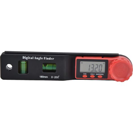 Digitaler Winkelmesser, 2-in-1-winkelmesser 0 Bis 200° Mit Wasserwaage