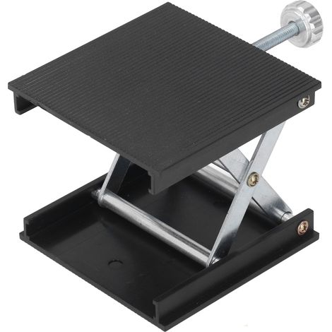 90x90 Mm Labor-hebeplattform, Höhenverstellbares Messgerät, Manuelle Hebevorrichtung, Schwarz