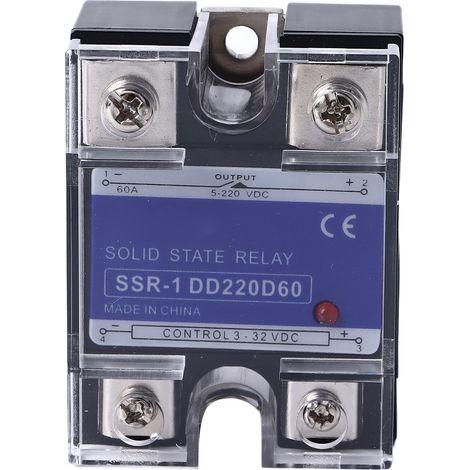 Dc-zu-einphasen-halbleiterrelais, 3-32 Vdc Bis 5-220 Vdc Eingang, 60 A Ssr-last Für Steuerungssysteme