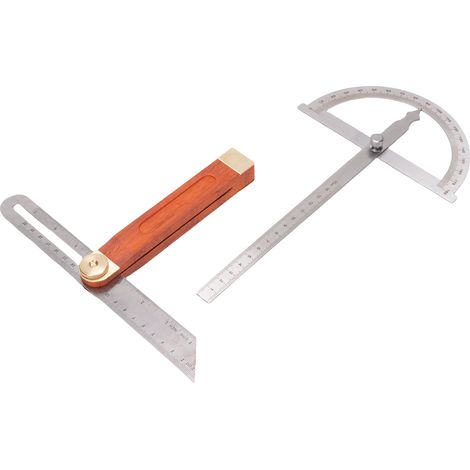 Winkelmesser-set, Edelstahl, Messing, Holz, Verstellbares Lineal, T-winkel-schiebelehre Für Die Holzbearbeitung