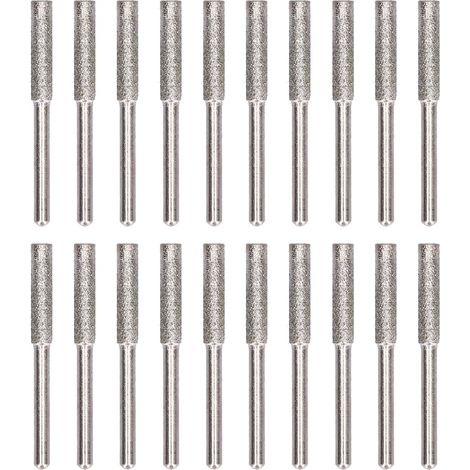 20-teiliges Kettensägen-schärfset Mit Rotierendem Schleifkopf, Silberfarben, 4 Mm