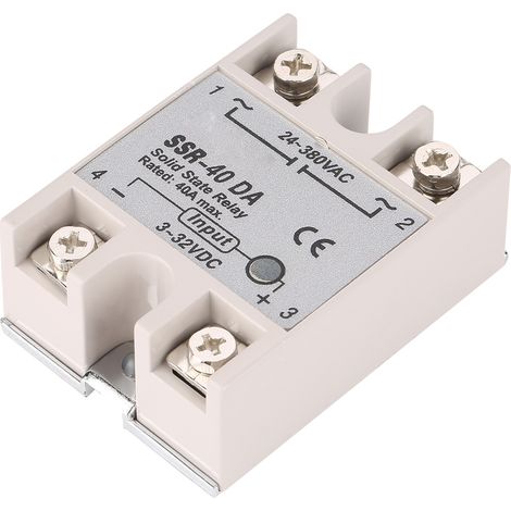 Ssr-40da Halbleiterrelais, Einphasig, Geräuschlos, Dc/ac Für Petrochemische Anlagen, Verpackungsmaschinen
