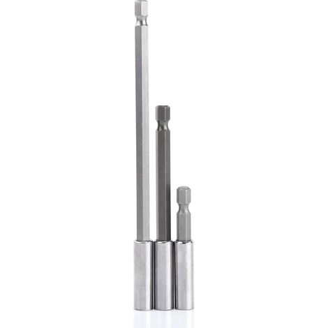 Elektrische Bohrmaschine, Schraubendreher, Verlängerungsstange, Magnetischer Bithalter, 1/4"-schaftwerkzeug, 3-teilig